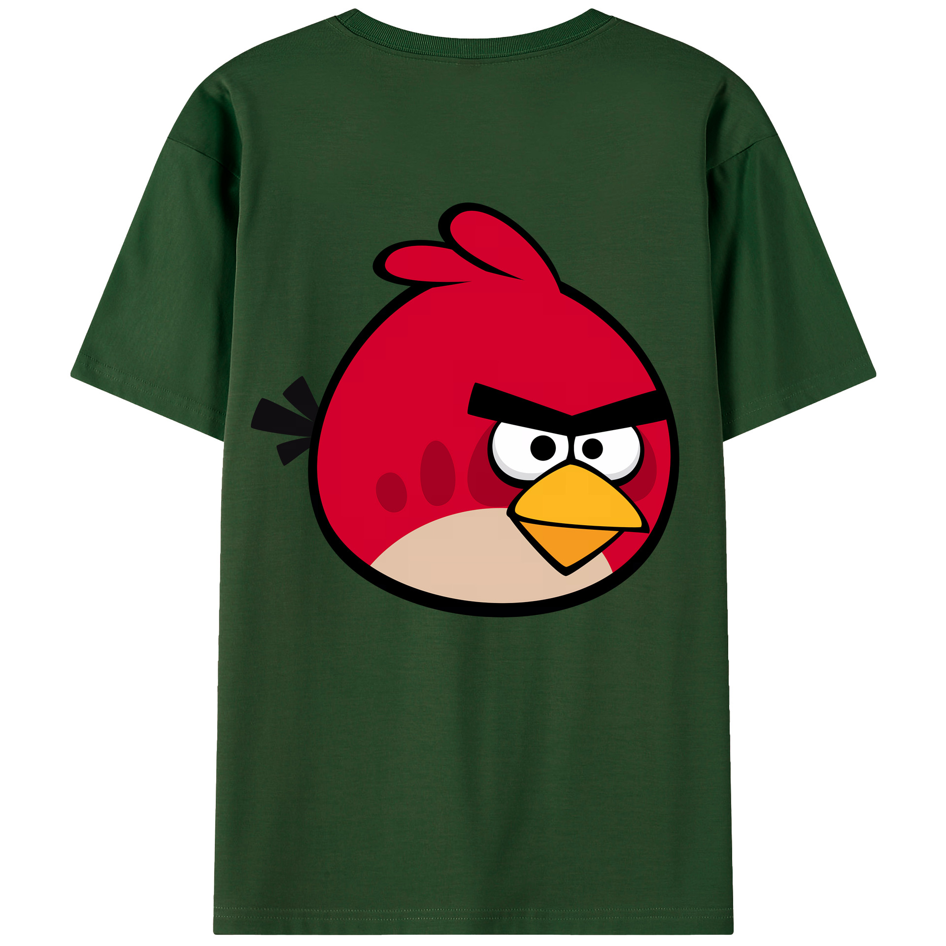 （画像用） Angry Birds アングリーバード 綿100％半袖Tシャツ（背面プリント）